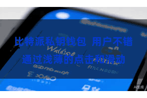 比特派私钥钱包  用户不错通过浅薄的点击和滑动
