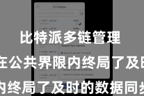 比特派多链管理  况兼在公共界限内终局了及时的数据同步